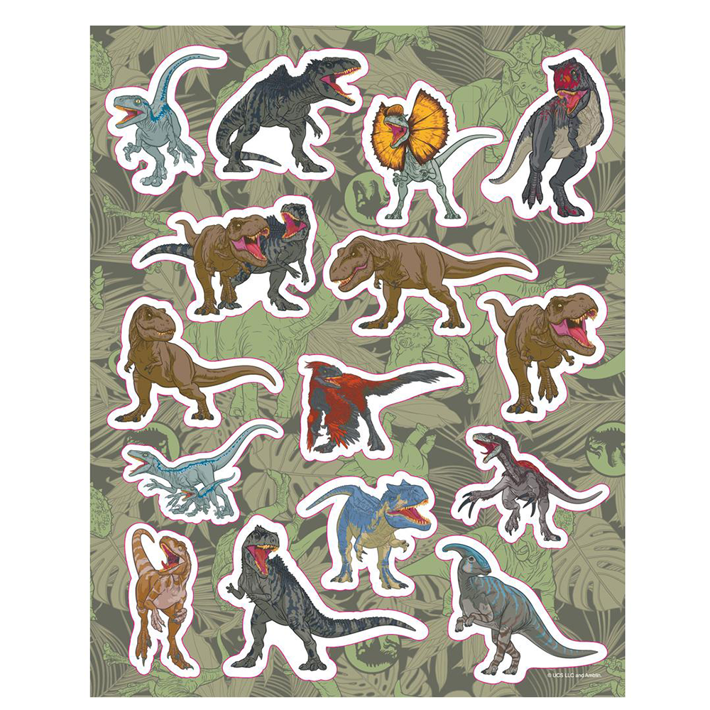 DIAKAKISΠροσχεδιασμένες Σελίδες Χρωματισμού 24Φ  1Σελίδα Αυτοκόλλητα 6Μαρκαδόροι  Μίνι Jurassic Worldpapell.gr