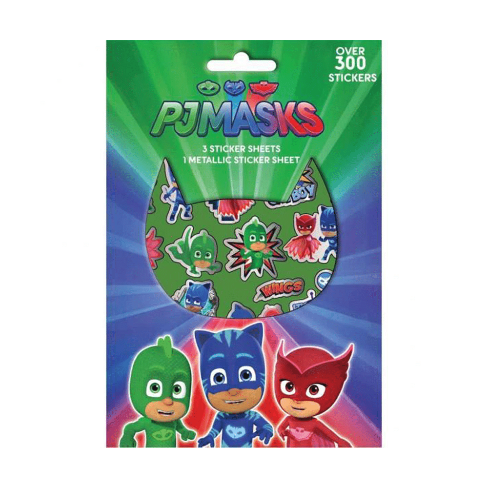 The Littlies Αυτοκολλητα Pj Masks Μπλοκ 300 Τμχ. 14,5Χ21,5 Εκ.