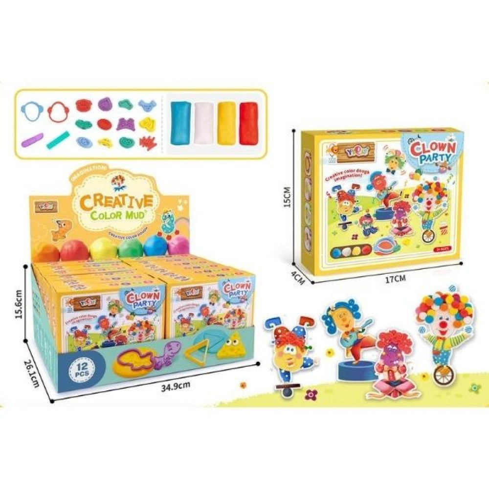 TrademarktΠλαστελίνες Σετ Κλόουν Διάφορα Χρώματα Και Καλούπια 17Χ15Χ4εκpapell.gr