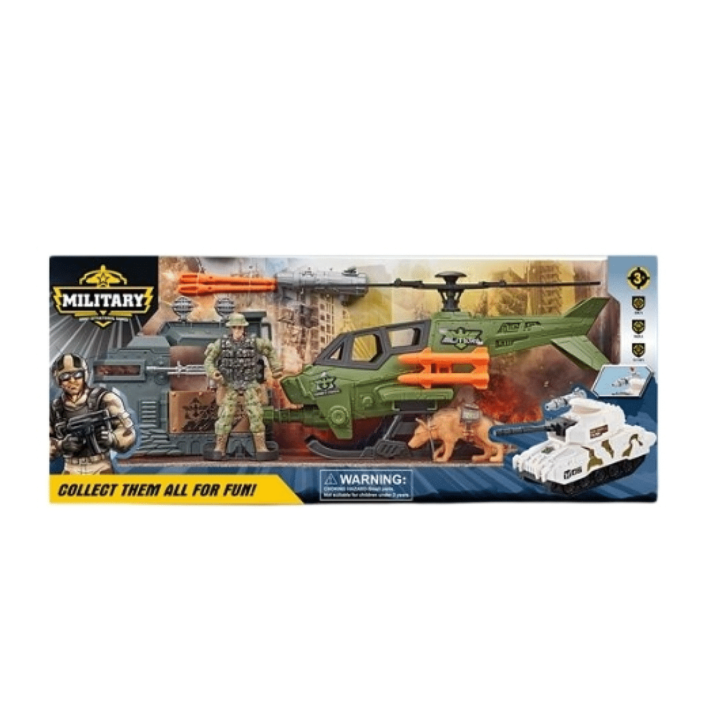 TrademarktΦιγουρα Στατιωτης Με Ελικοπτερο Με Εκτοξευτη Με Σκυλο Και Εξοπλισμοpapell.gr