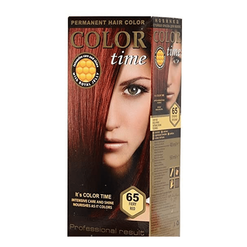 Color TimeColor Time Μονιμη Βαφη Μαλλιων Gel Nο65- Fiery Redpapell.gr