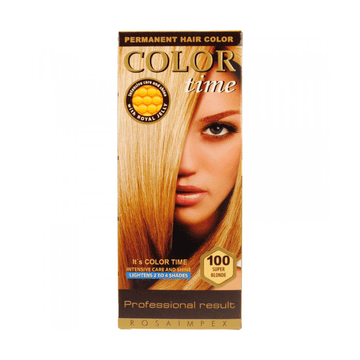 Color Time Μονιμη Βαφη Μαλλιων Gel Nο100- Super Blonde
