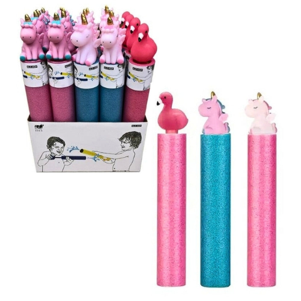 TrademarktΝεροπίστολο Σωλήνας Αφρώδης Μονόκερος- Φλαμίνγκο 37εκ 3 Σχέδια - 1 Τμχpapell.gr