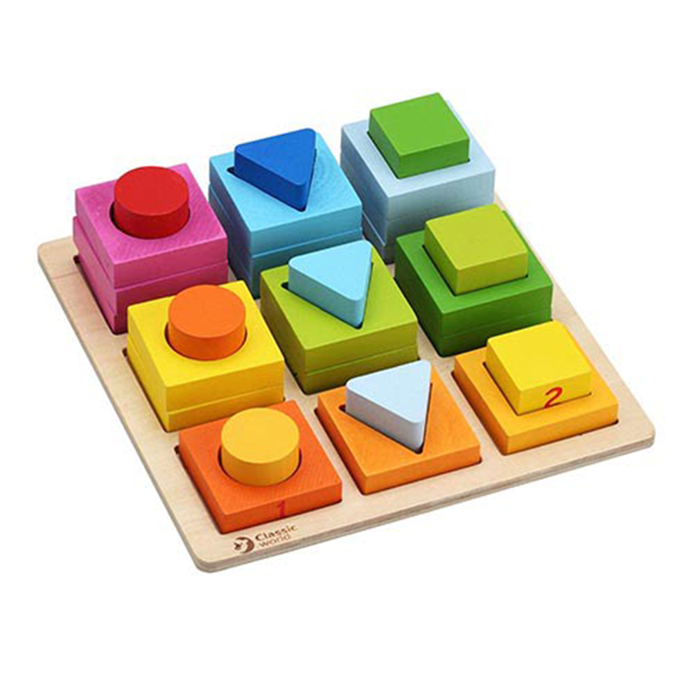 Classic World Geometric Blocks – Παιχνιδι Στοιβαξης Cl3538