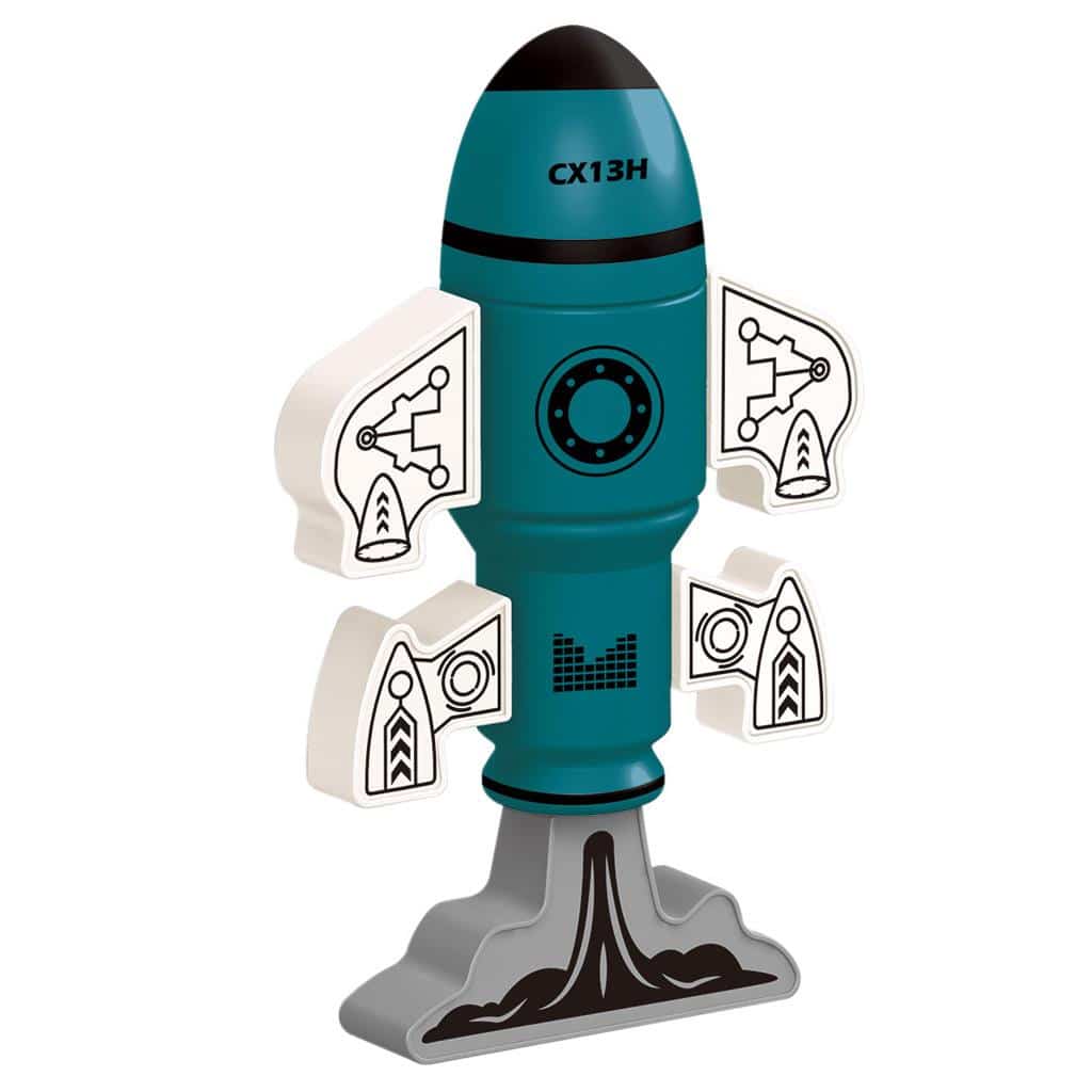 Luna Μαγνητικος Πυραυλος Πρασινος 21,5X16X6Εκ