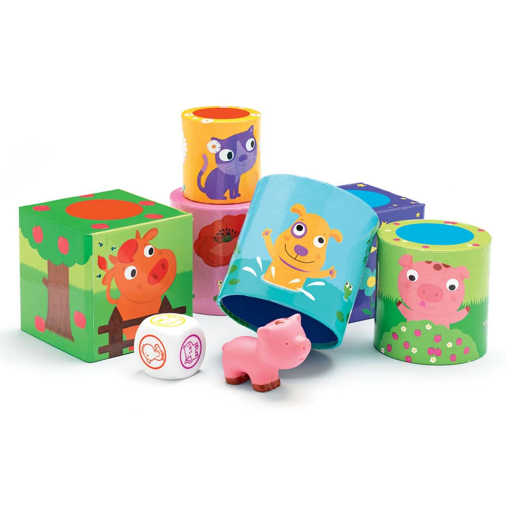 Djeco Επιτραπεζιο 3 Σε 1 Ζωακια Μνημης , Ισορροπιας , Ζαριου