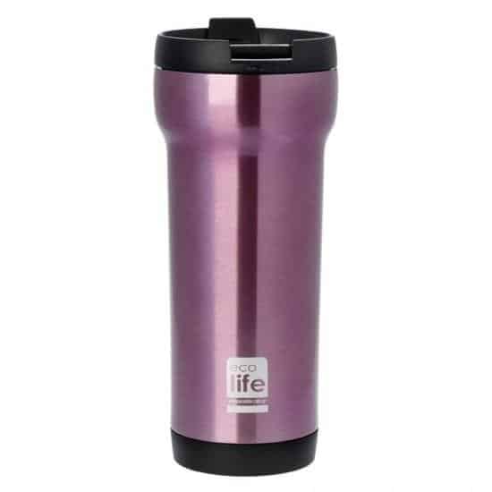Ecolife Coffee Thermos Mug-Pink 420Ml