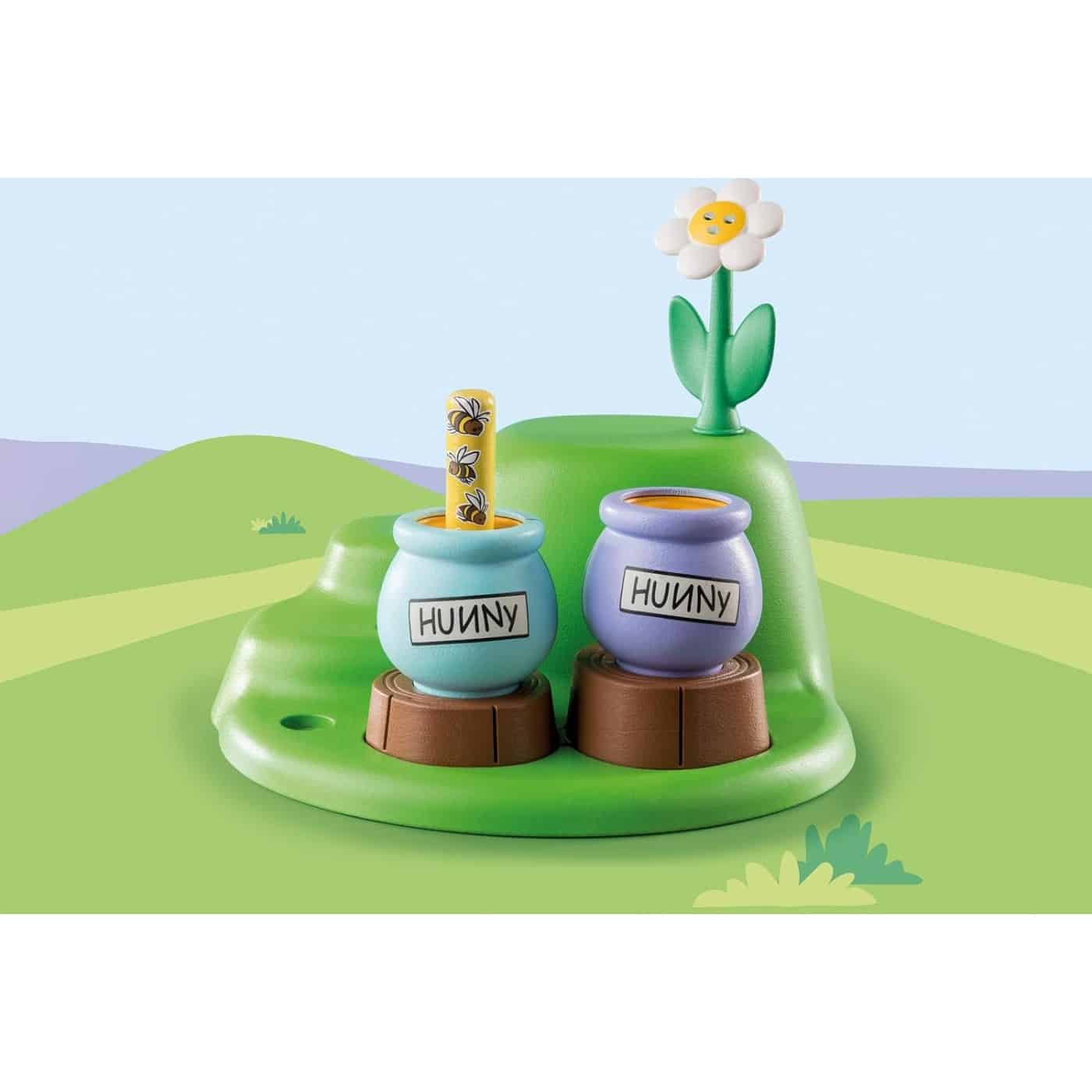 17317 Playmobil 1.2.3 And Disney Ο Γουiνι Και Τiγρης Στον Μελισσoκηπο