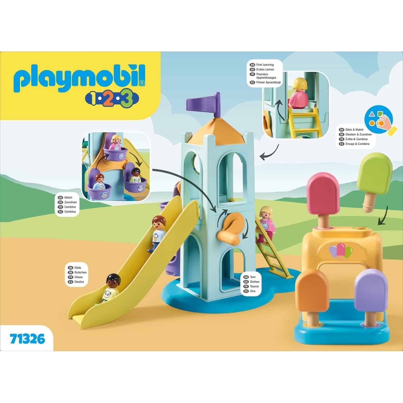 71326 Playmobil 1.2.3 Διασκeδαση Στην Παιδικh Χαρa