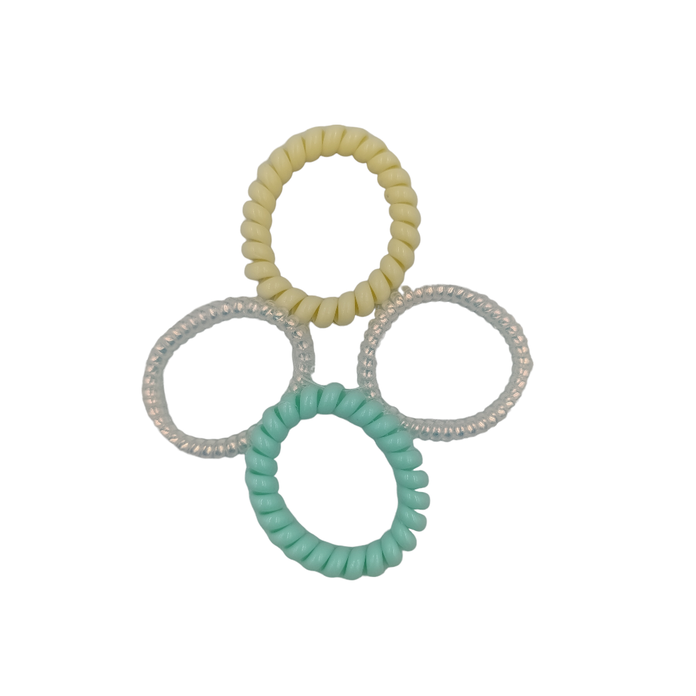 OEMΛαστιχάκια Μαλλιών Σπιράλ 2 Pastel- 2 Ιριδίζονταpapell.gr