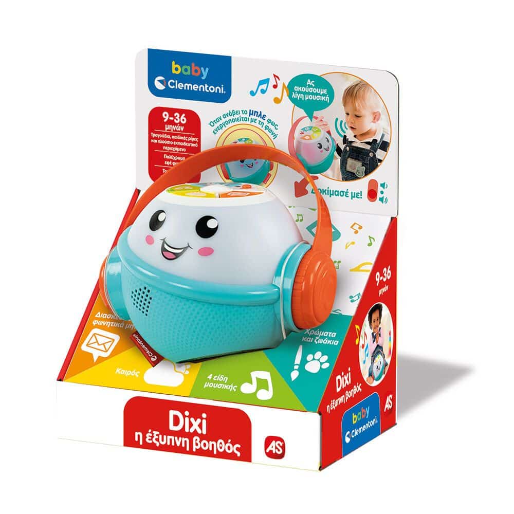 AS CompanyBaby Clementoni Βρεφικό Εκπαιδευτικό Dixi Η Έξυπνη Βοηθός Για 9-36 Μηνώνpapell.gr