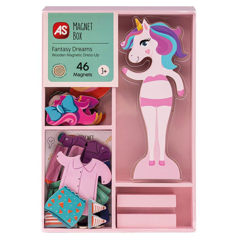 As Magnet Box Fantasy Dreams Dress - Up 46 Εκπαιδευτικοι Ξυλινοι Μαγνητες