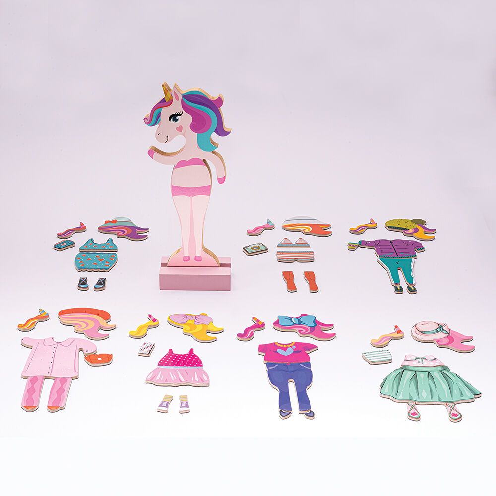 As Magnet Box Fantasy Dreams Dress - Up 46 Εκπαιδευτικοι Ξυλινοι Μαγνητες