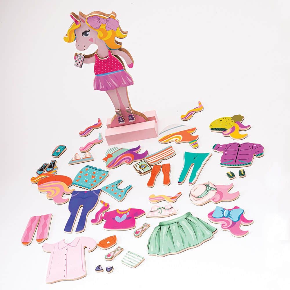 As Magnet Box Fantasy Dreams Dress - Up 46 Εκπαιδευτικοι Ξυλινοι Μαγνητες