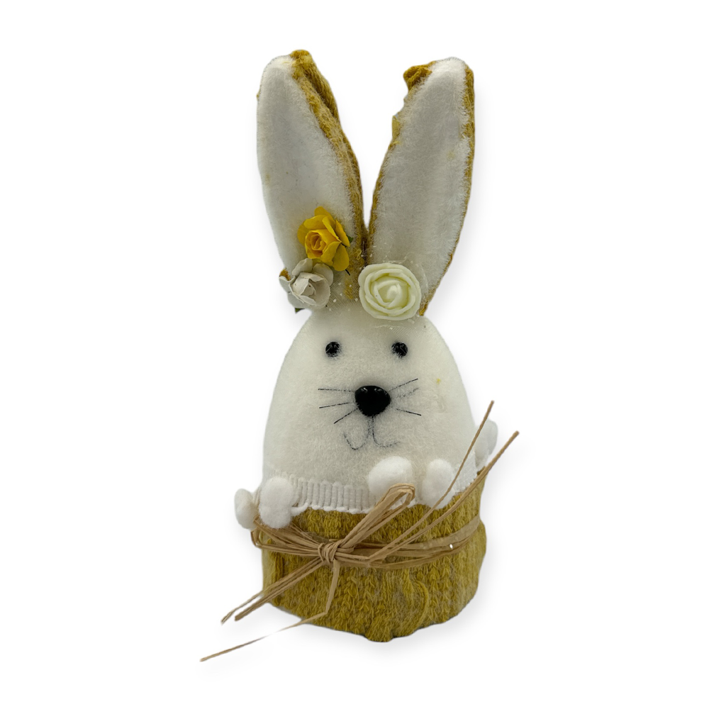 papell.grΔιακοσμητικός λαγός με λουλουδάκι  απο φελιζόλ 17χ7,5 εκpapell.gr