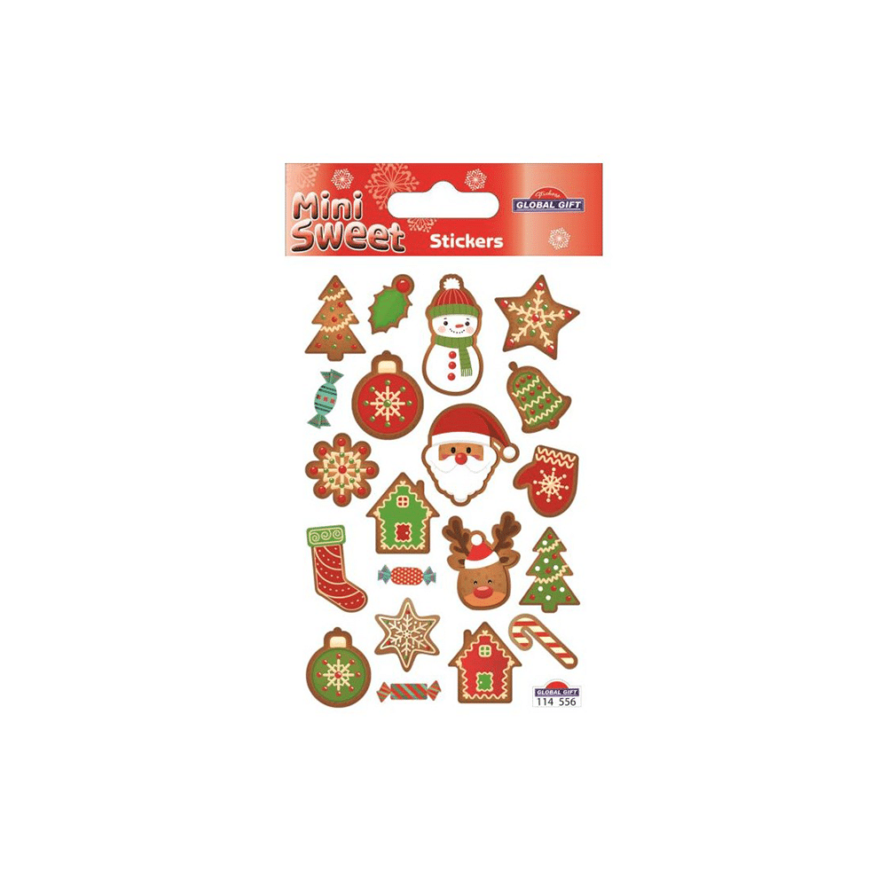Αυτοκολλητα Minisweet Christmas Stickers Αι Βασιλης 8X12 Εκ