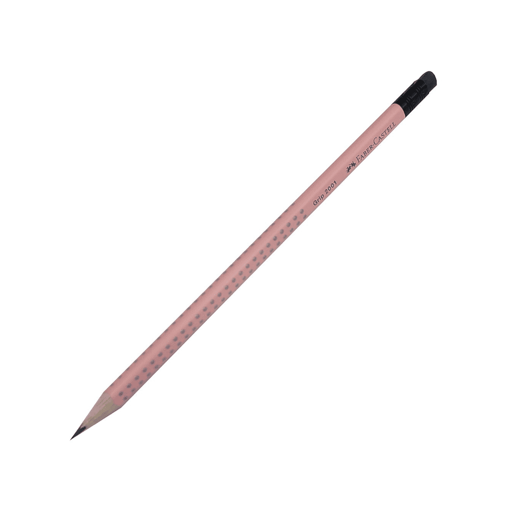 Faber Castell Μολυβι Με Γομα Grip 2001 Salmon