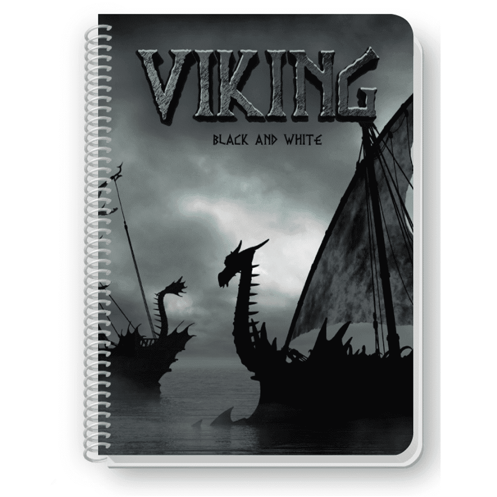 BLACK & WHITEBlack & White Τετραδιο Σπιραλ Viking Α4 3 Θεματαpapell.gr