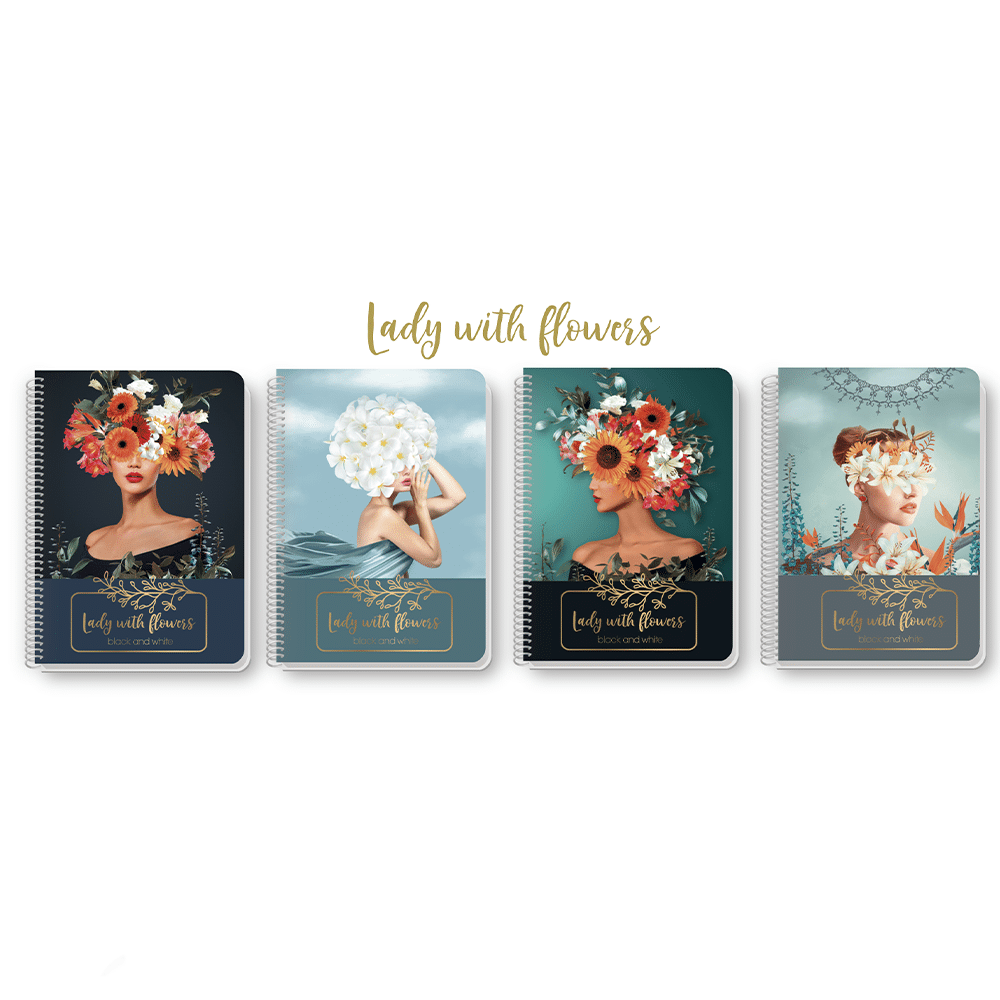 BLACK & WHITEBlack & White Τετραδιο Σπιραλ Ladypapell.gr