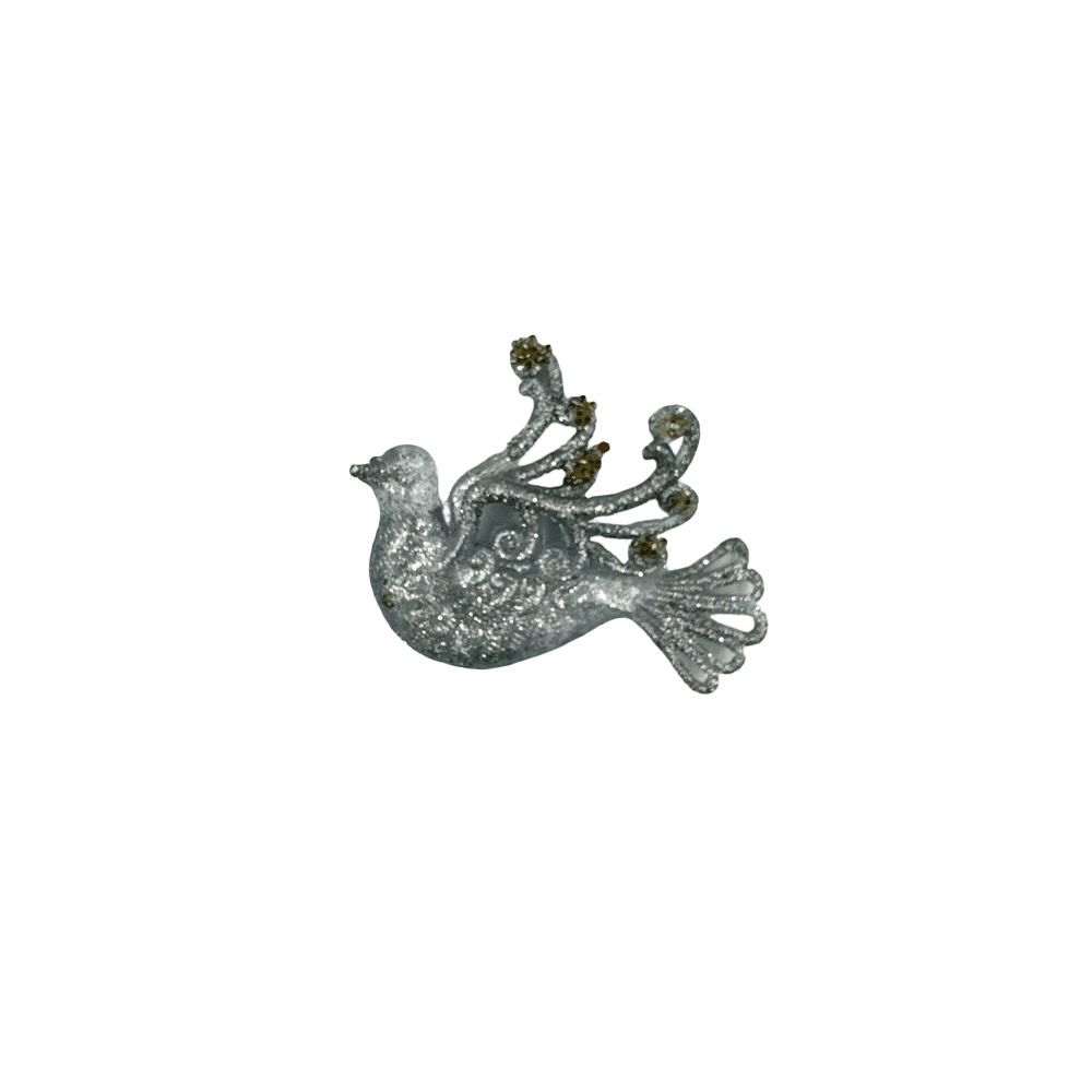 Κρεμαστο Στολιδι Πουλι Με Glitter 12Χ9 Εκ 2 Σχεδια