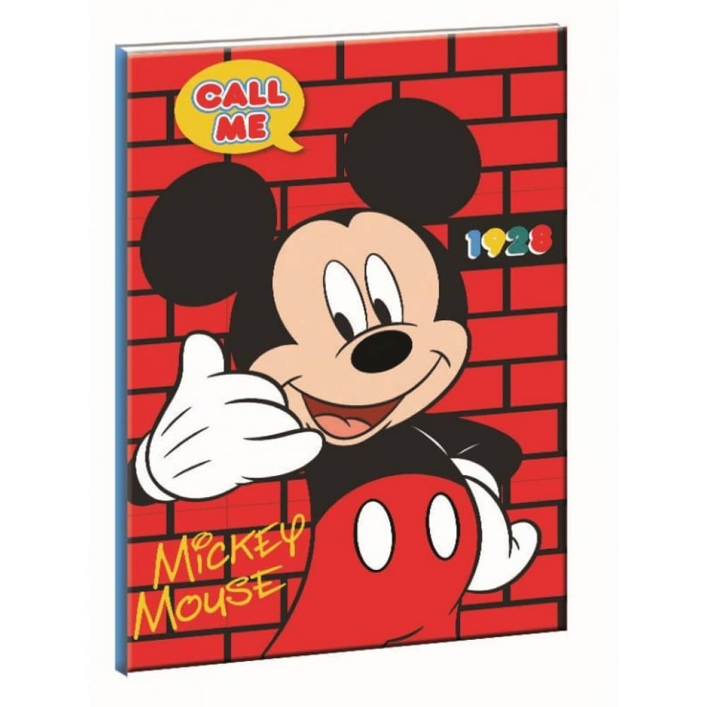 Τετραδιο Καρφιτσα Mickey Mouse Call Me 17Χ25/40Φ
