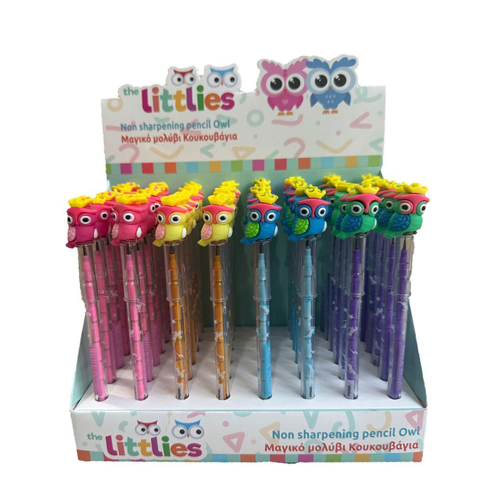 The Littlies Μαγικό Μολύβι Κουκουβάγια 4 Χρώματα