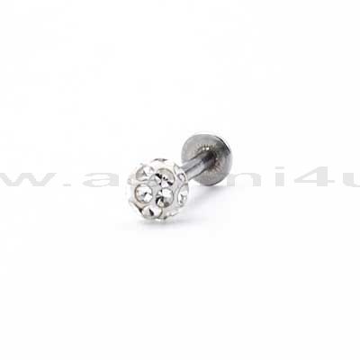 Σκουλαρικι Χειλιου Discoball Crystal 1,2X8X3 Mm
