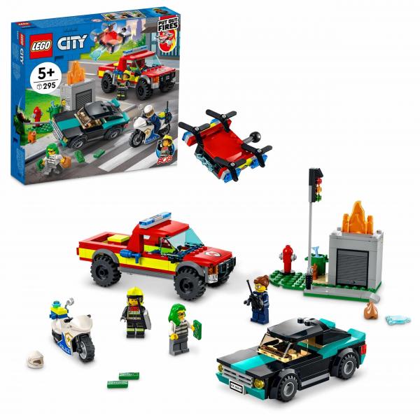 60319 Lego City Fire Rescue &Amp; Police Chase Πυροσβεστικη Διασωση &Amp; Αστυνομικη Καταδιωξη