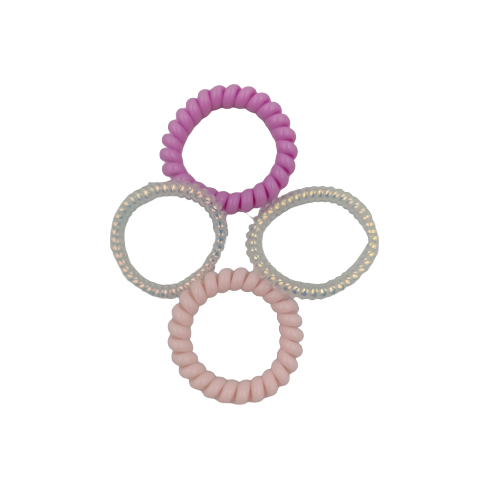 OEMΛαστιχάκια Μαλλιών Σπιράλ 2 Pastel- 2 Ιριδίζονταpapell.gr