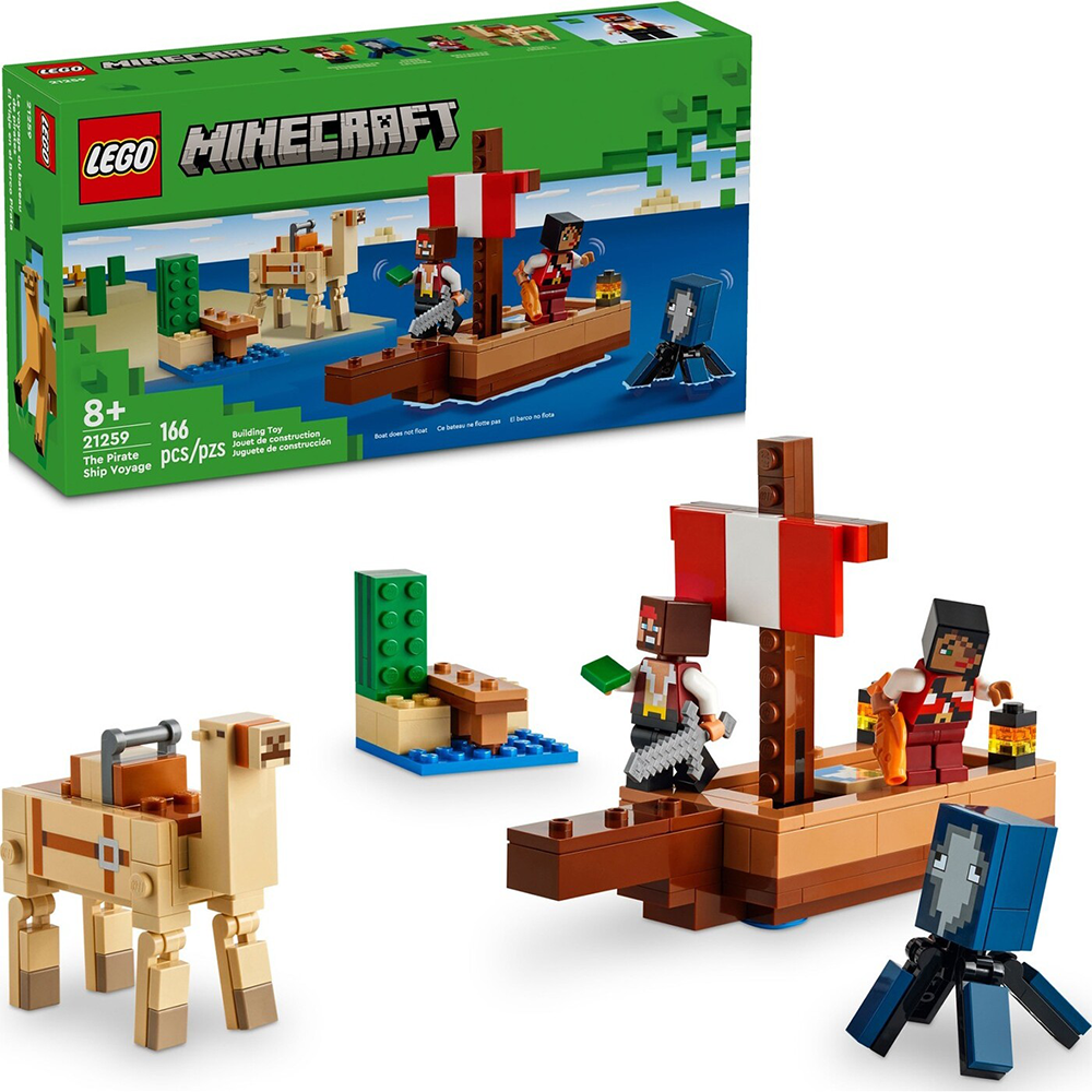 Lego21259 Lego Minecraft Το Ταξίδι Του Πειρατικού Πλοίουpapell.gr