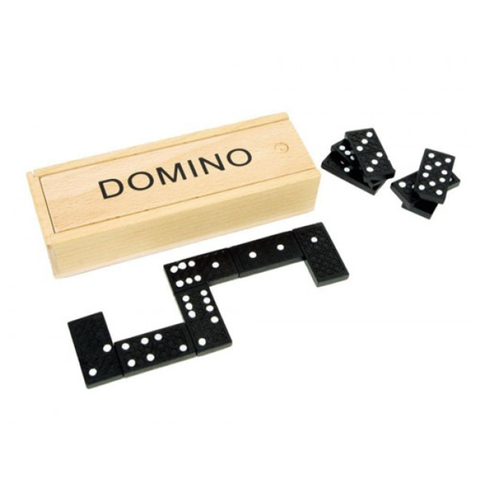 Domino ξύλινο κουτί