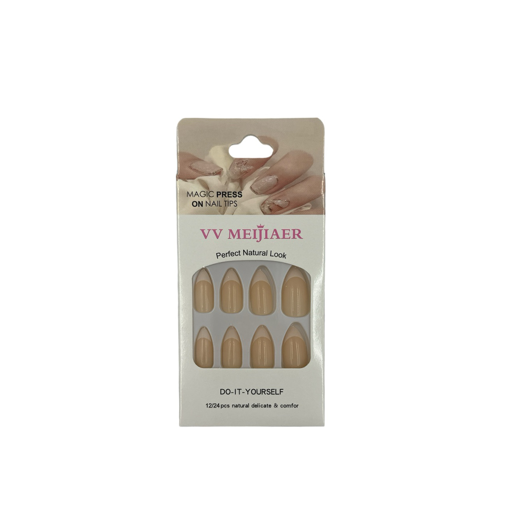 OEMΤεχνητά νύχια Γαλλικό Αμυγδαλωτό 12 τμχpapell.gr