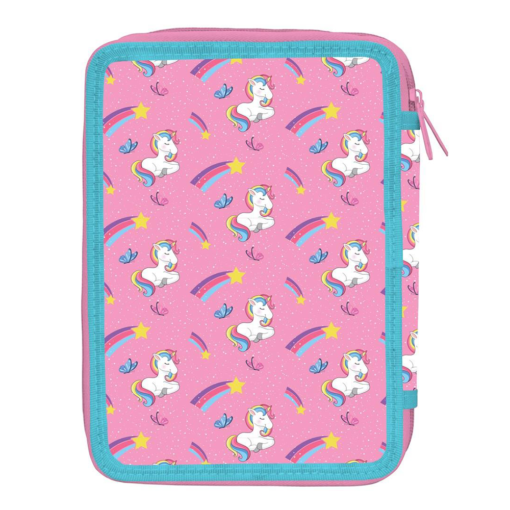 Must Team Σχολική Κασετίνα Διπλή Γεμάτη Unicorn Dreams 15X5X21εκ