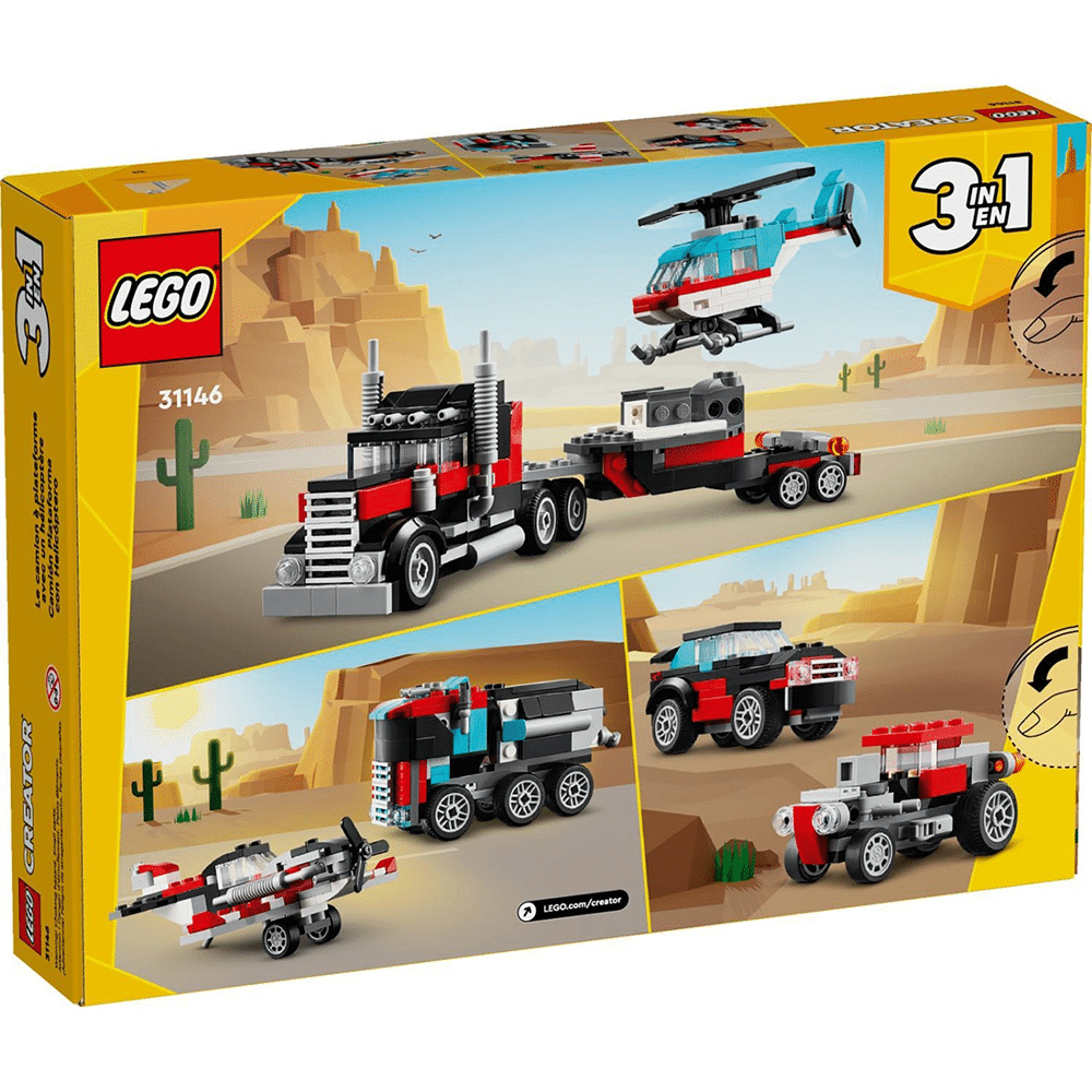 Lego31146 Lego Creator 3 In 1 Flatbed Truck With Helicopterpapell.gr