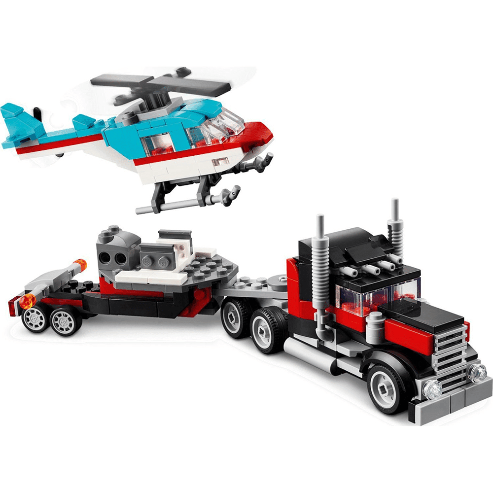 Lego31146 Lego Creator 3 In 1 Flatbed Truck With Helicopterpapell.gr