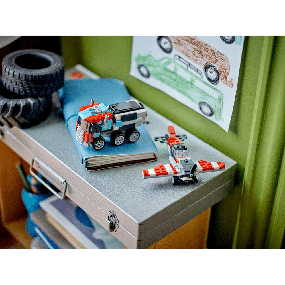 Lego31146 Lego Creator 3 In 1 Flatbed Truck With Helicopterpapell.gr