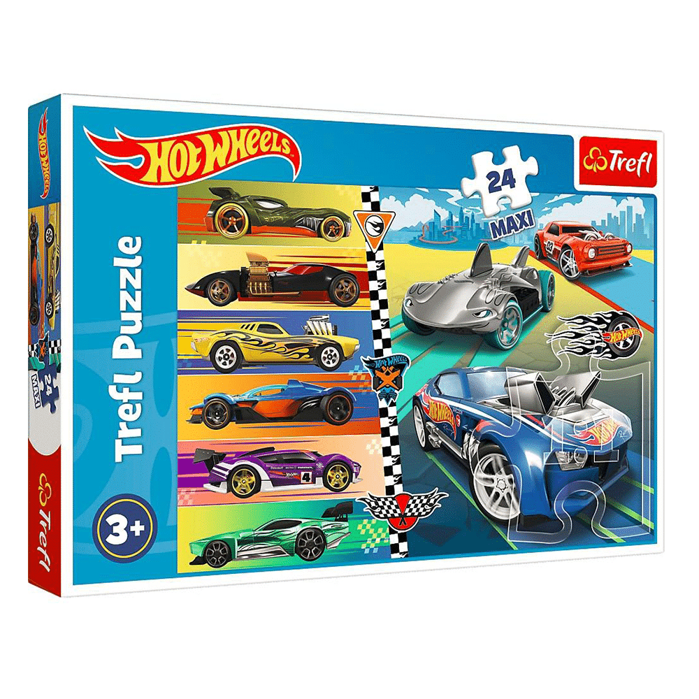 Trefl Puzzle Maxi 24Pcs Fast Hot Wheels