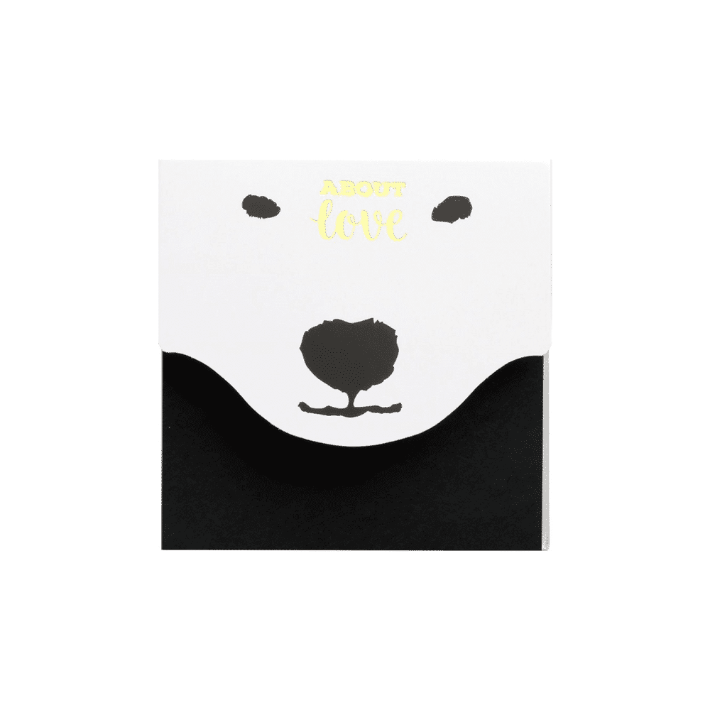 Αυτοκολλητο Χαρτακι Μαυρο Aboyt Love 76X76 Εκ 80 Φυλλα
