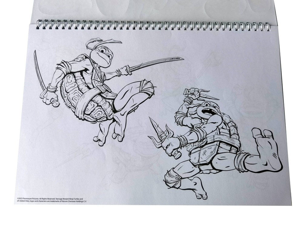 Gim Μπλοκ Ζωγραφικης 23X33 40Φυλλα +Sticker .Ninja Turtles