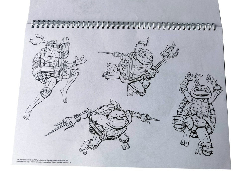Gim Μπλοκ Ζωγραφικης 23X33 40Φυλλα +Sticker .Ninja Turtles