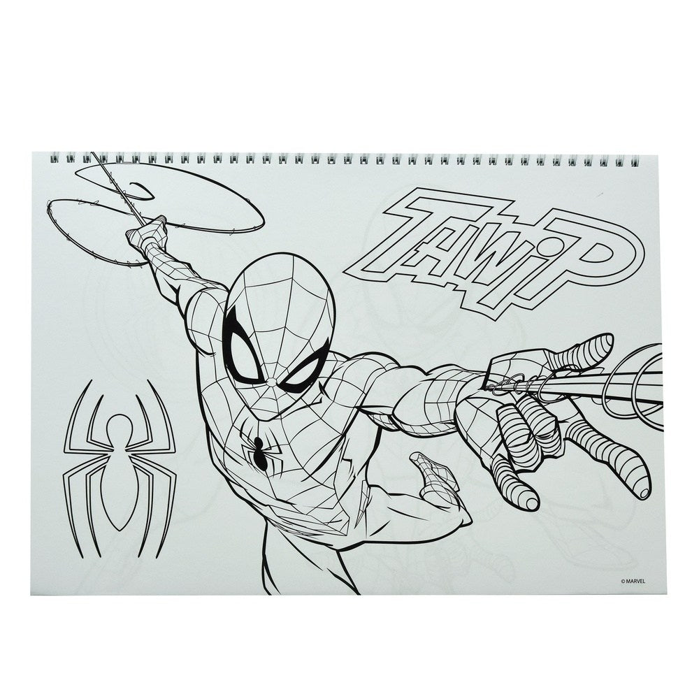 Gim Μπλοκ Ζωγραφικης 23X33 40Φυλλα +Sticker Spiderman