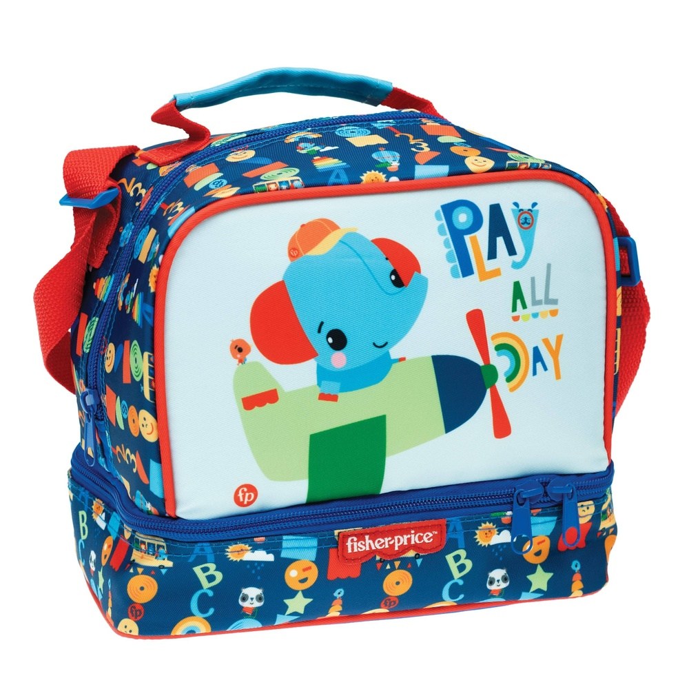 Gim Τσαντακι Φαγητου Obαλ Airplane Fisher Price
