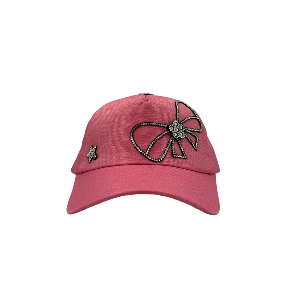 Καπέλο Jockey με φιόγκο με στράς