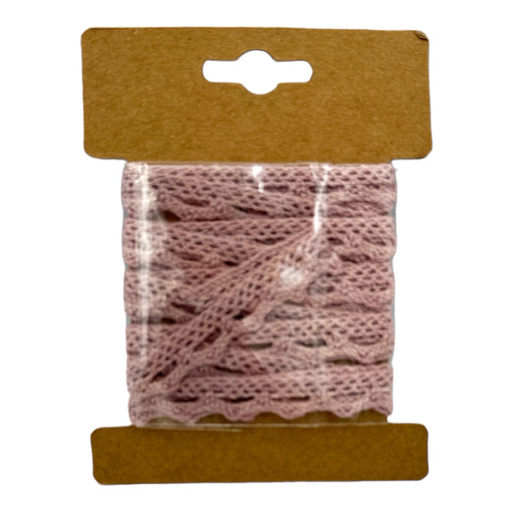 Διακοσμητική κορδέλα δαντέλα 0,5 εκ 6 χρώματα