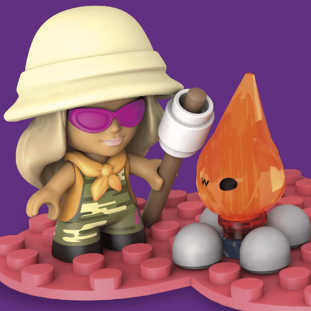 Mega Bloks Barbie Φιγουρες Με Αξεσουαρ Camp Guide