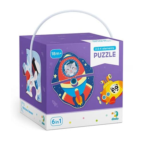 DodoDodo Puzzle 2-3-4 Elements Transport – Μ.Μ.Μ.papell.gr