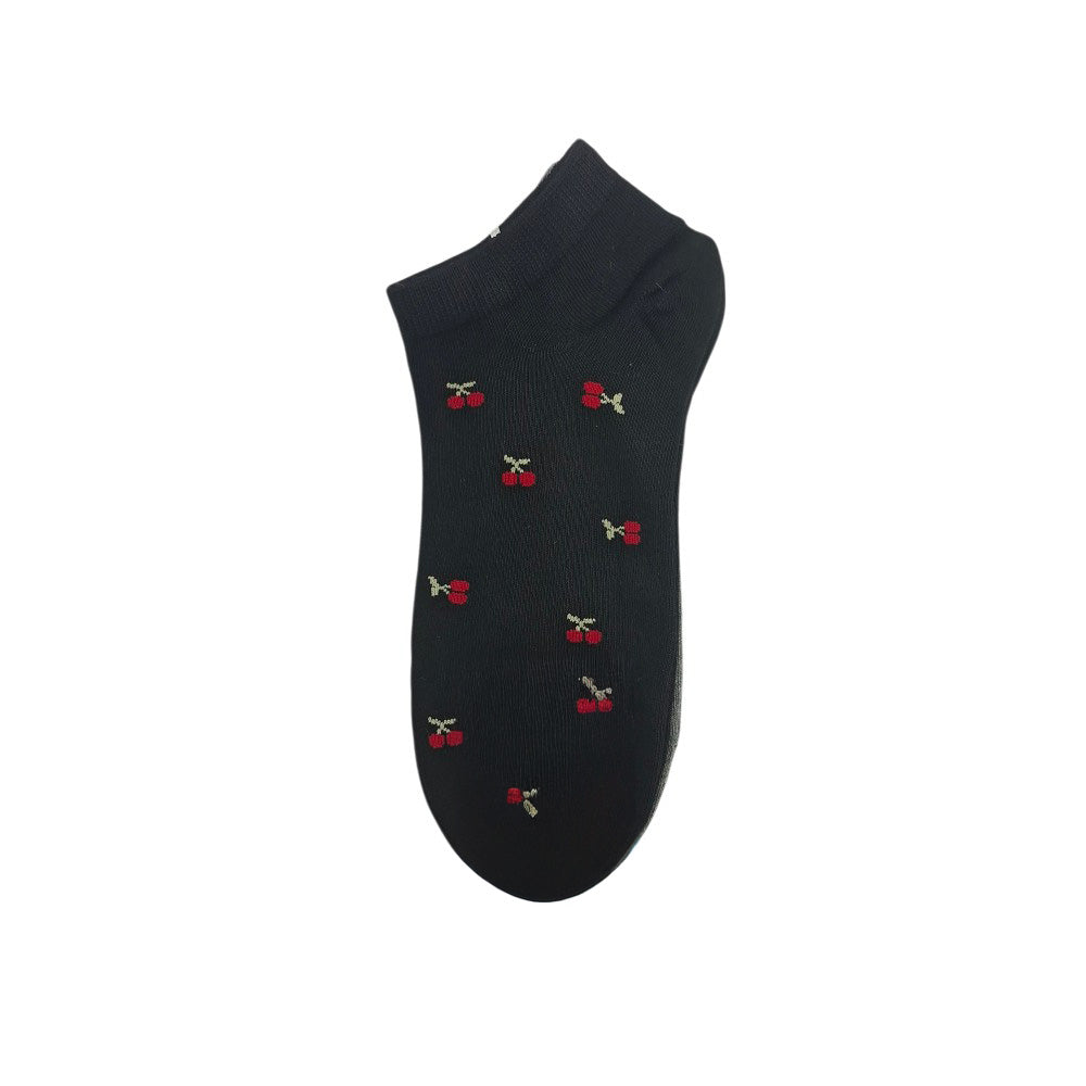 Σετ Γυναικείες Κάλτσες με Κεράσια 3 Ζευγάρια Νο 36-41