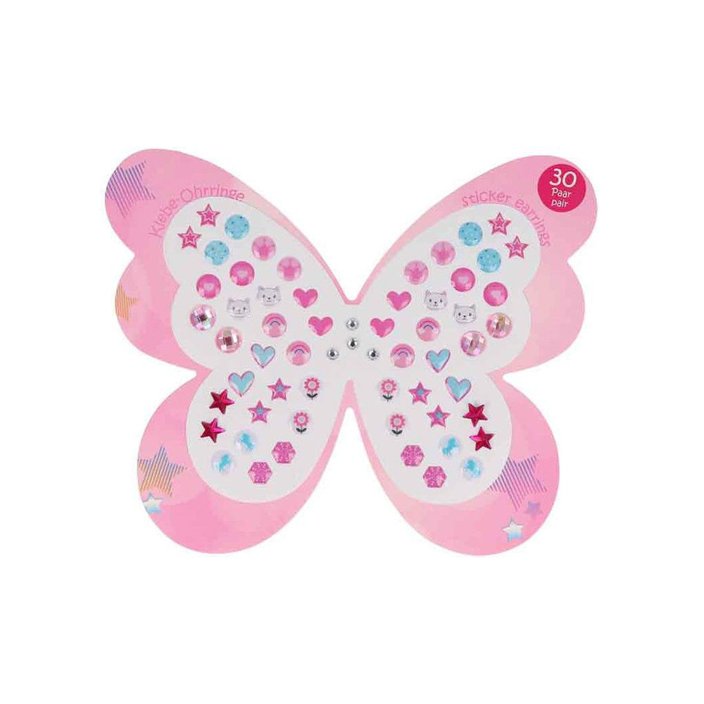 Καρτέλα με Σκουλαρίκια Αυτοκόλλητα 3D σε 4 Σχέδια - 1 Τμχ