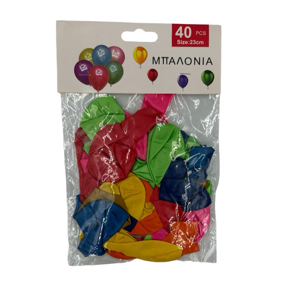 OEMΜπαλόνια Μεταλλιζέ 40Τμχ 23εκpapell.gr