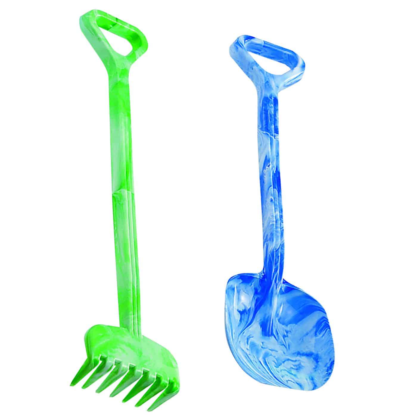 Τσουγκρανα Και Φτυαρι Μαζι Σετ Των 2 Διαφορα Χρωματα 55.5Εκ